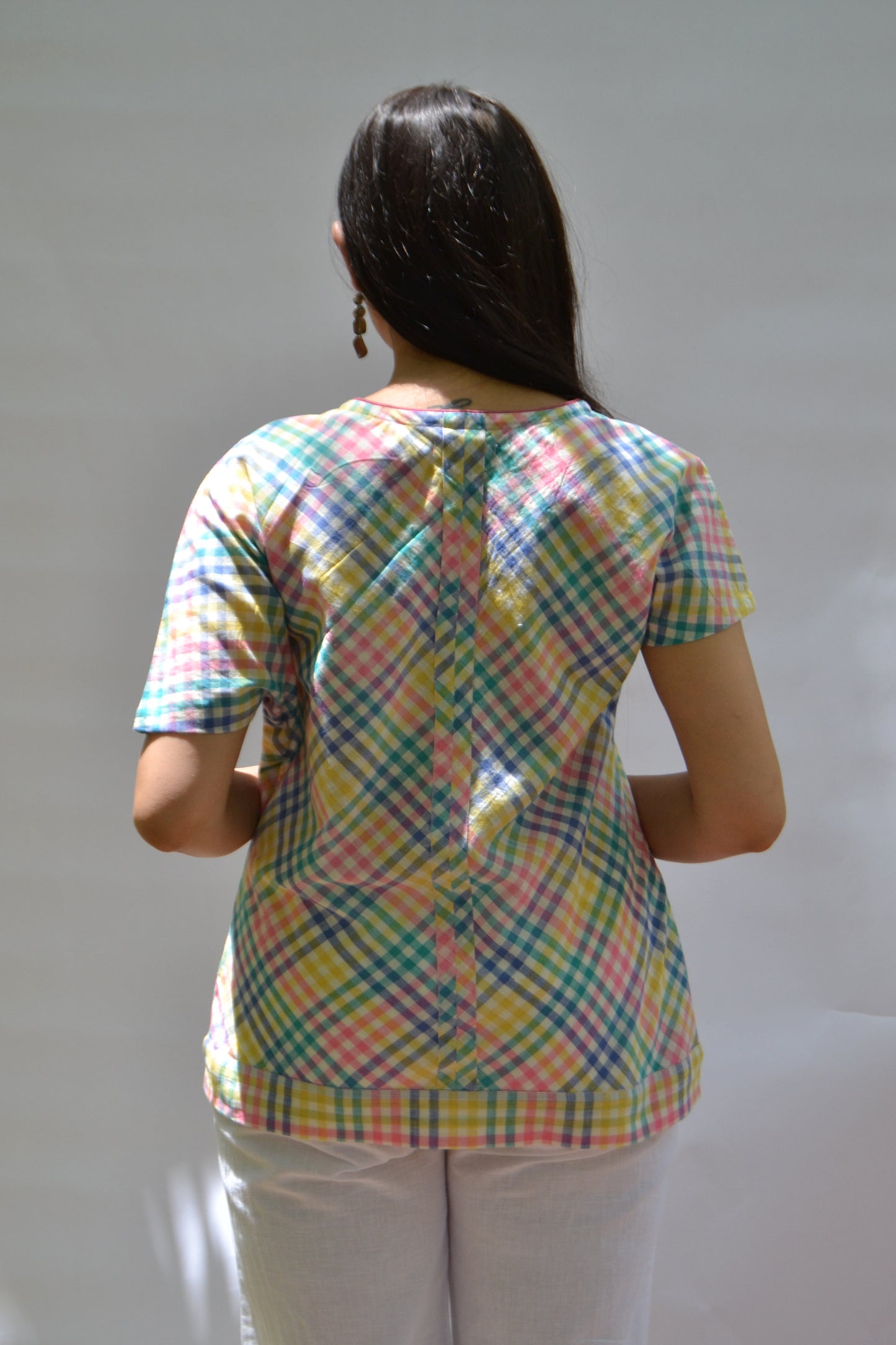 Tunic Bias Uneven Sleeve