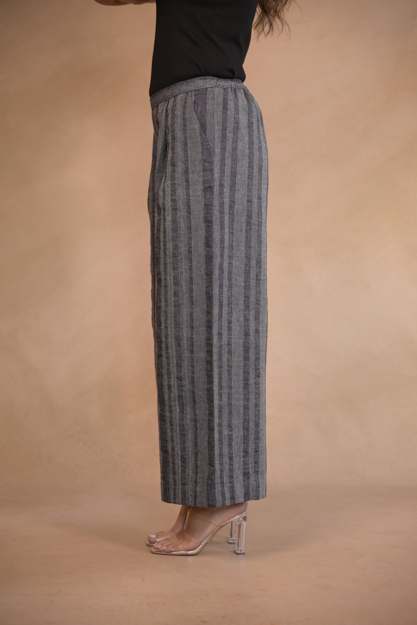 Pant, Pleated & Flared With Pocket