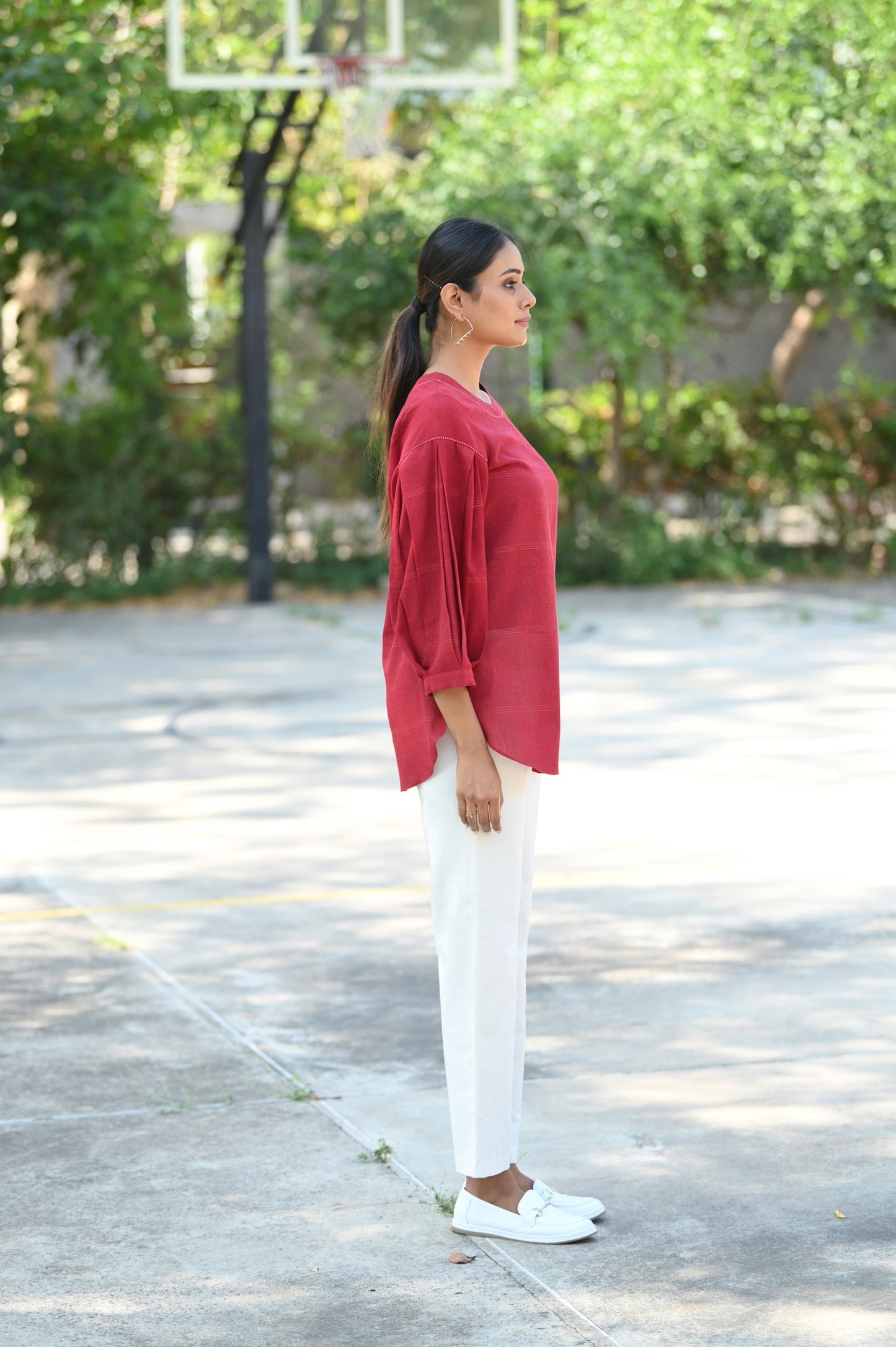 Tunic Pleated Sleeve