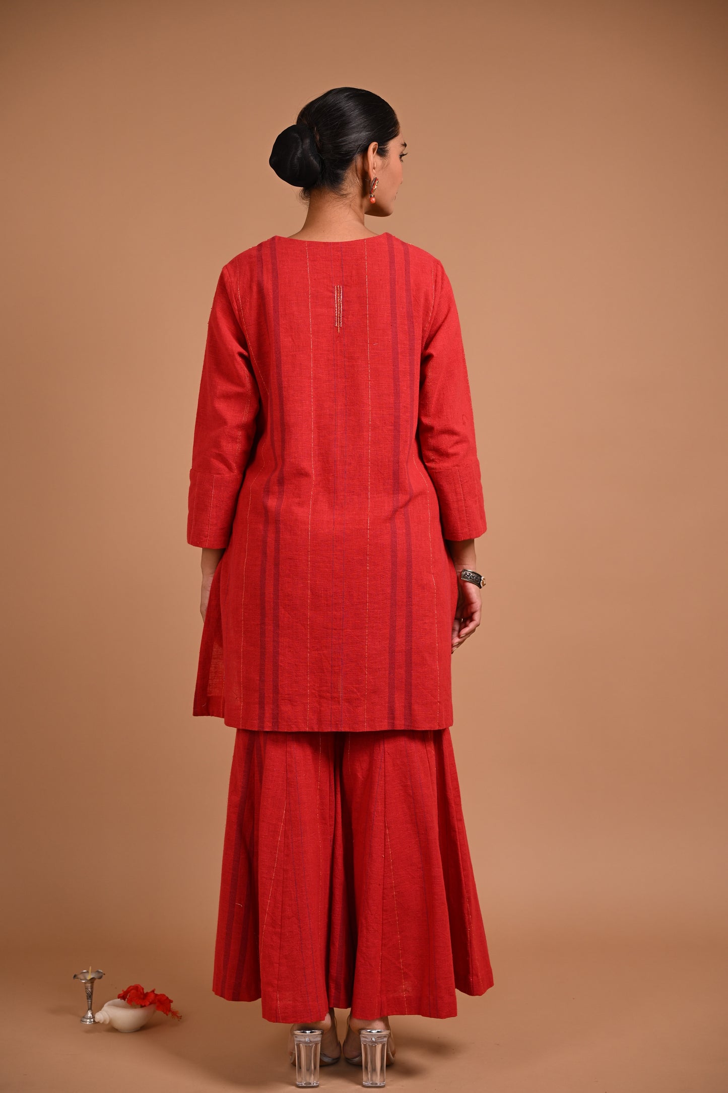 Kathan Tunic Paneled And Embroidered