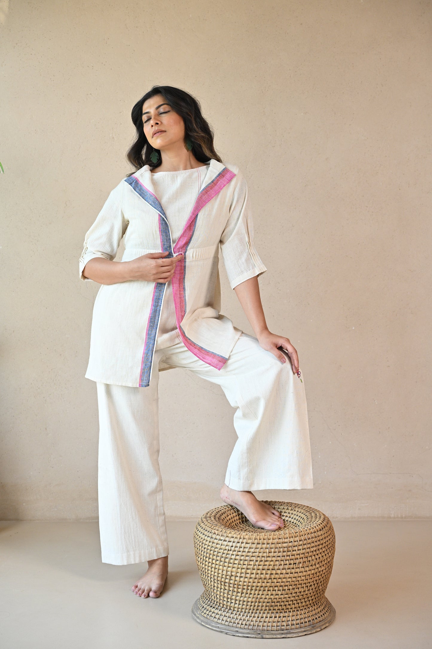 Aeris, Shrug With Pleated Waist Band