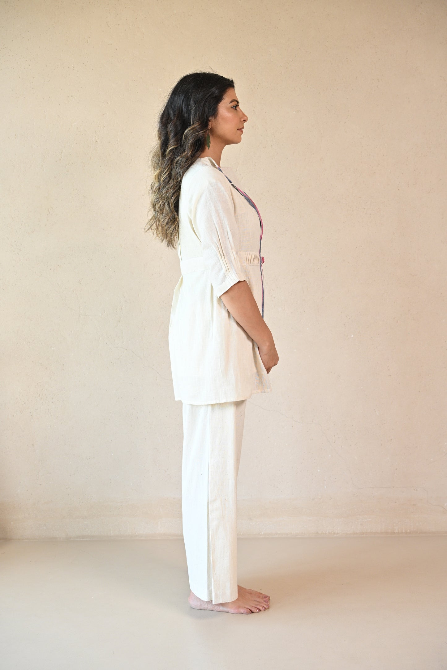 Aeris, Shrug With Pleated Waist Band