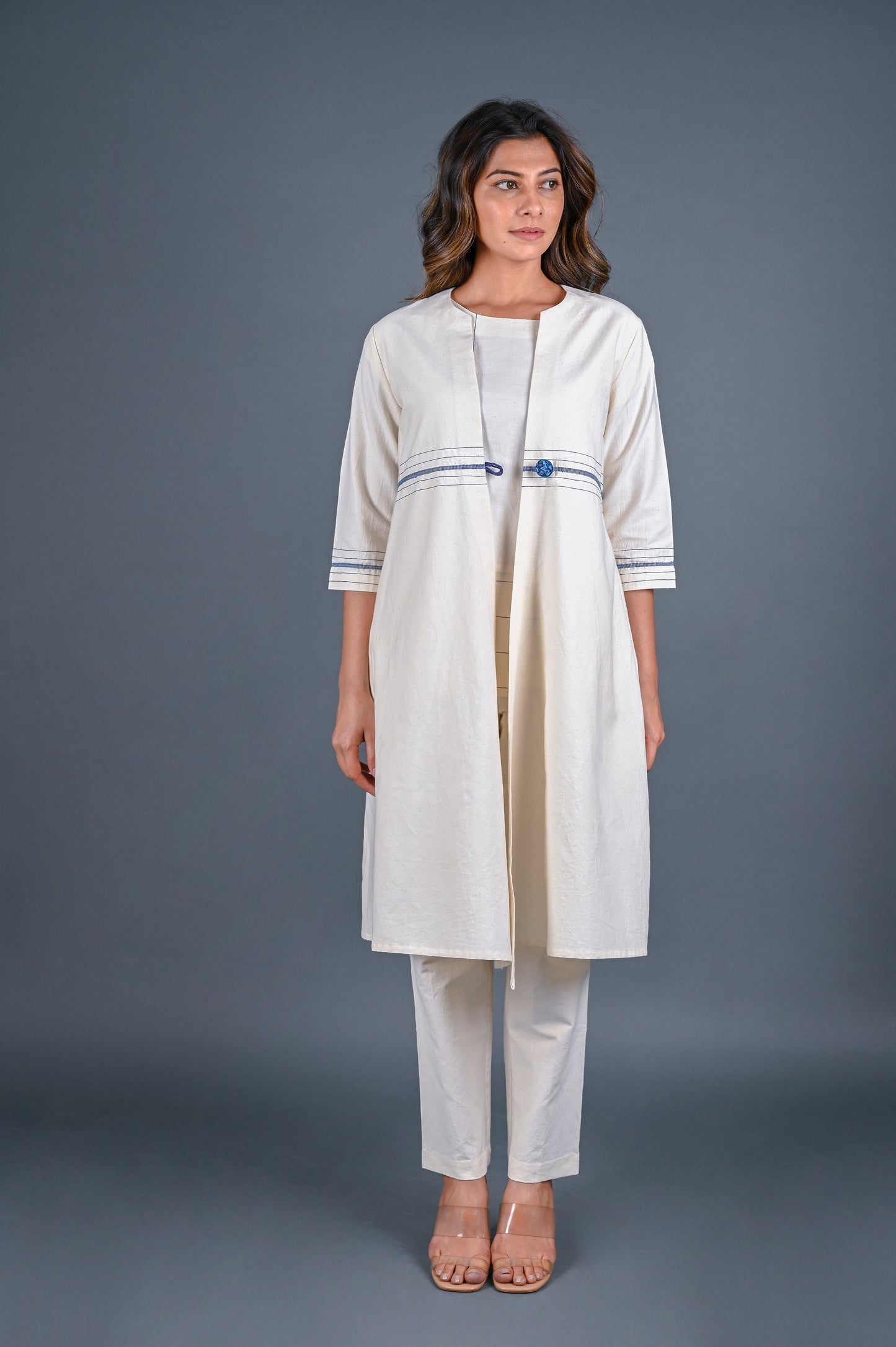 Long One Button Jacket