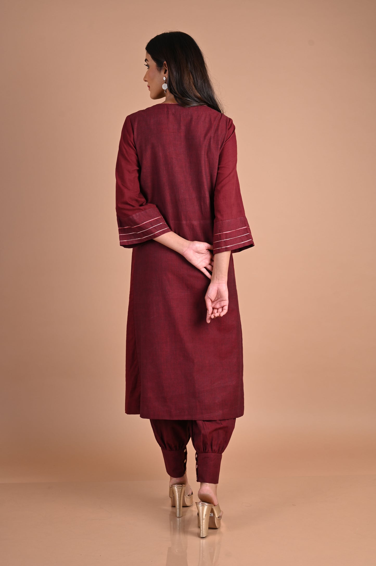 AAYAT Kurta Side Pleated Paneled