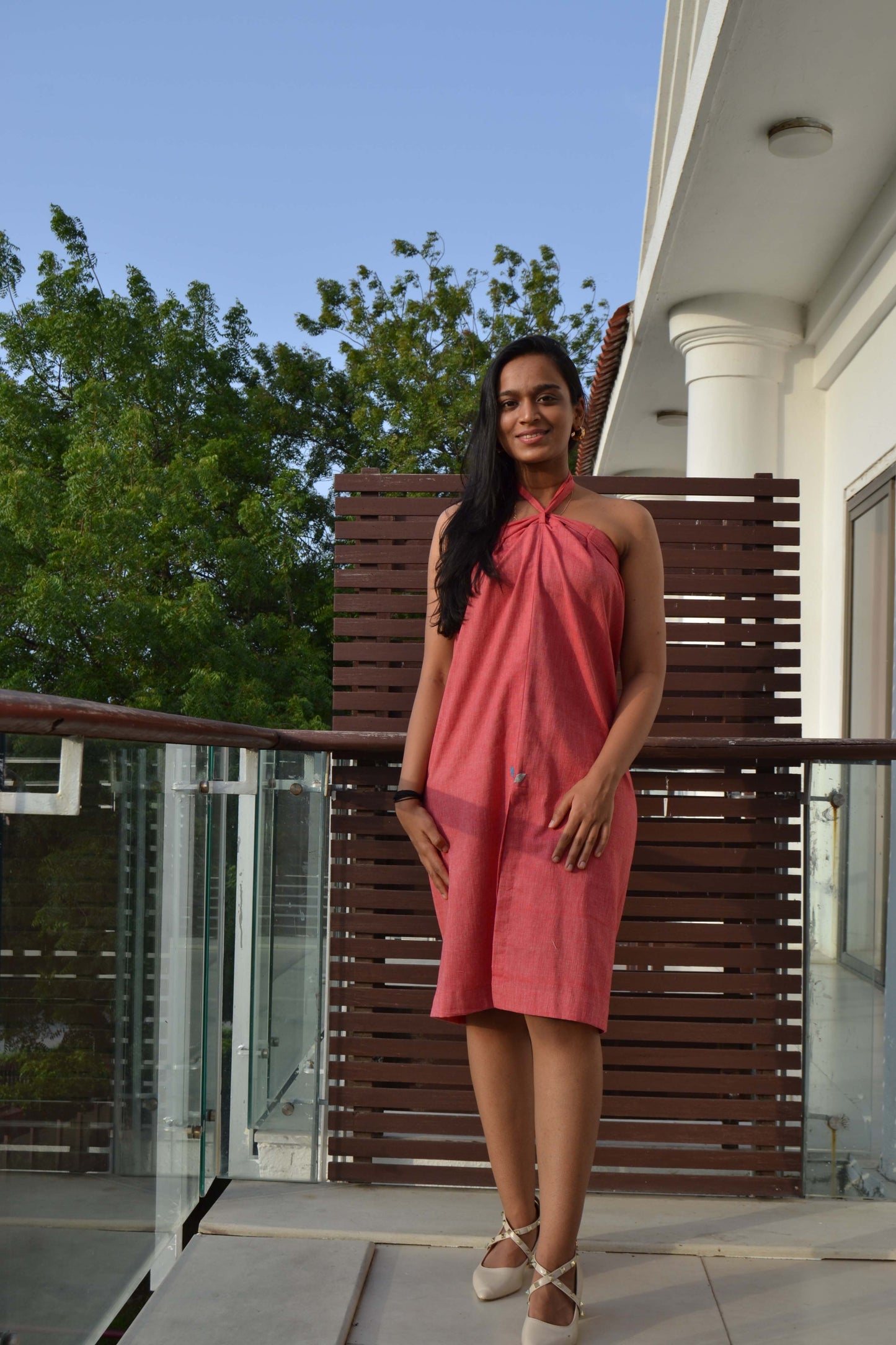 Convertible skirt can be worn in
multiple ways