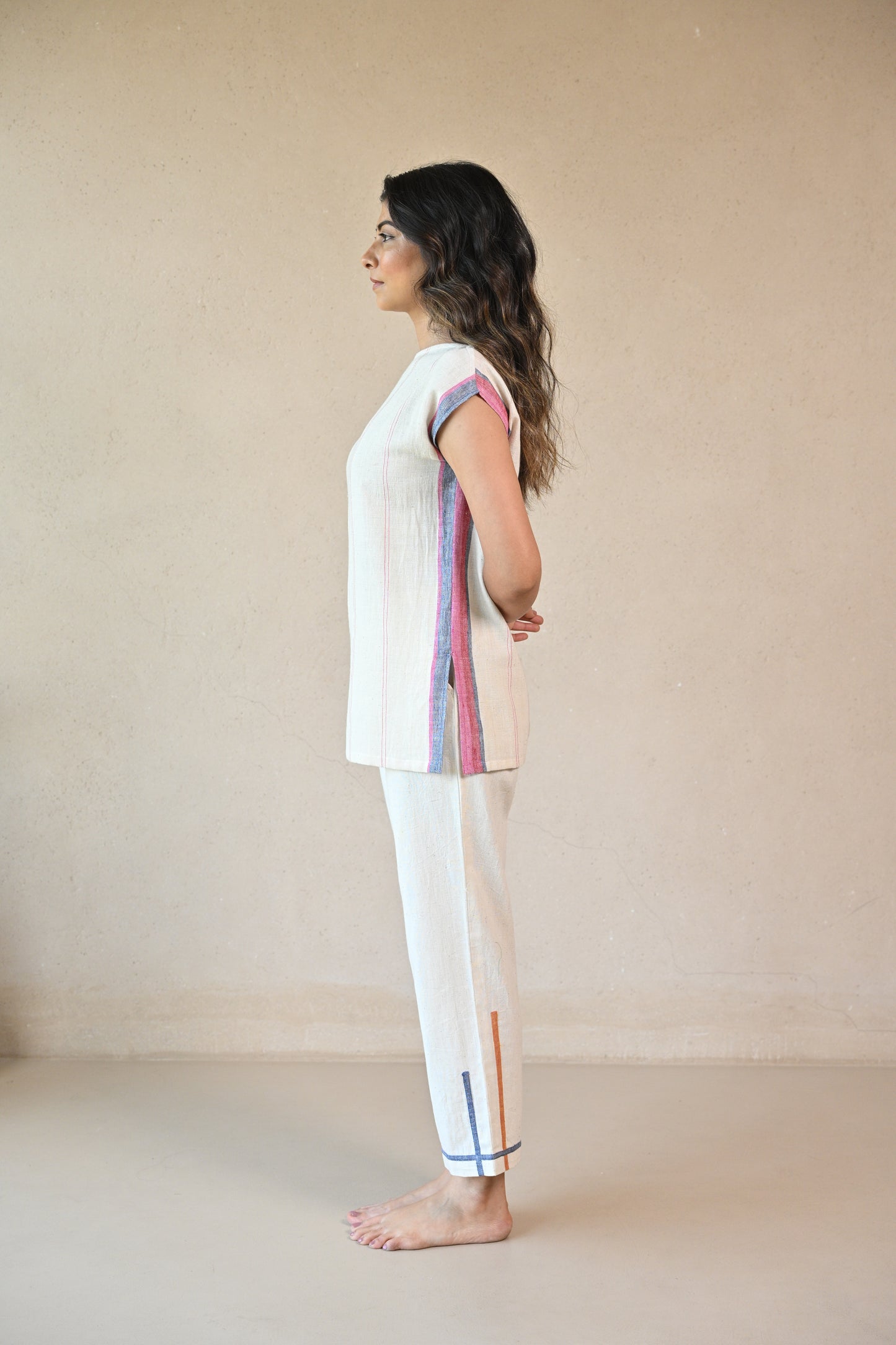 Tunic,Straight rounded neck