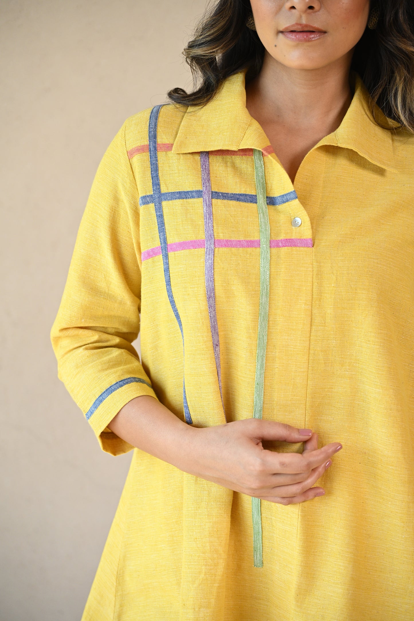 Flora,Shirt Fabric Panel Detail