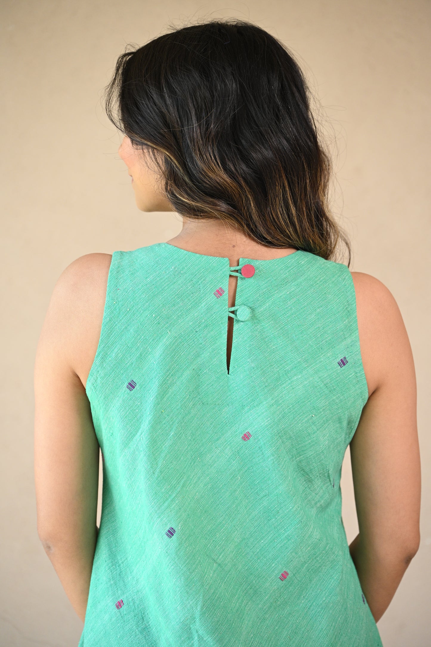 Butterfly ,Dress Bias Cut with Embroidery