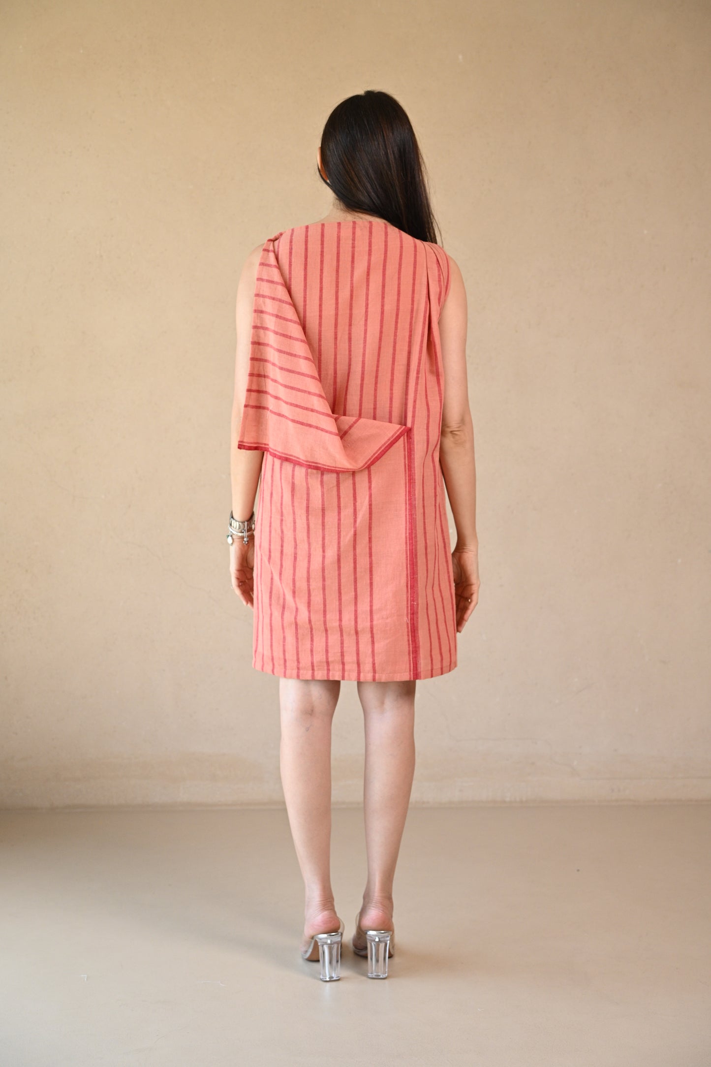 Dress, Uncut Shoulder Button
