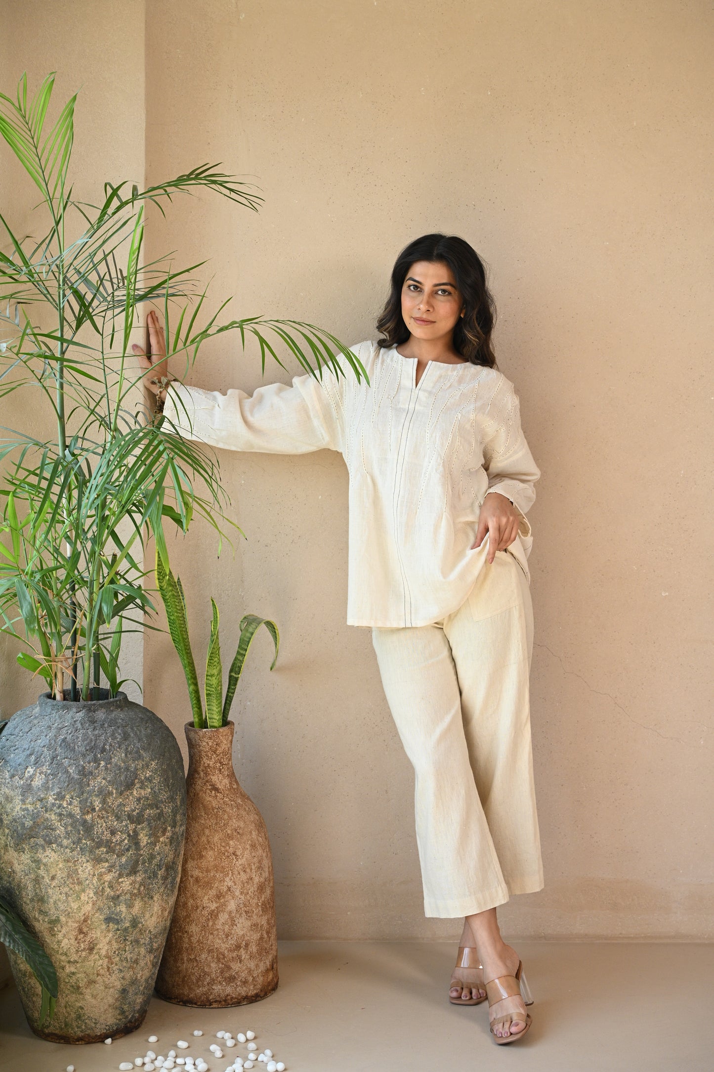 Ava,Tunic Square Cut Taka Detail
