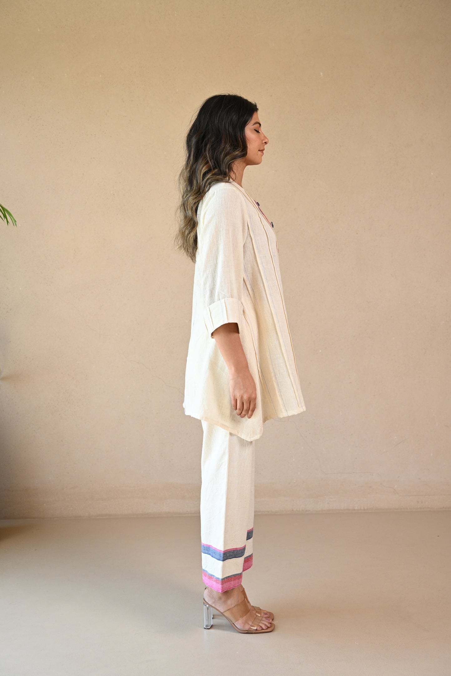 Ziggy, Tunic with Embroidered & Multi Color Button