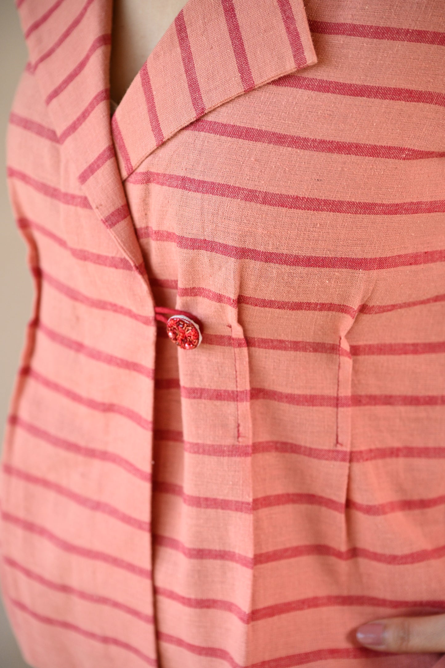 Azure,Jacket Style One Button