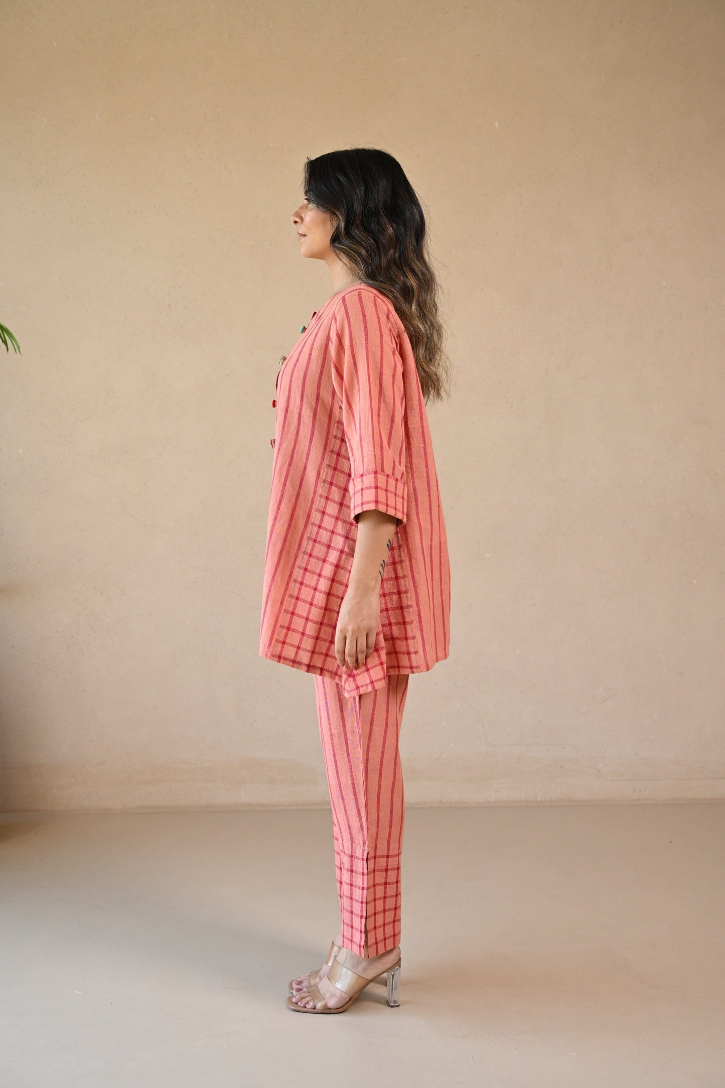 Ziggy, Tunic with Embroidered & Multi Color Button