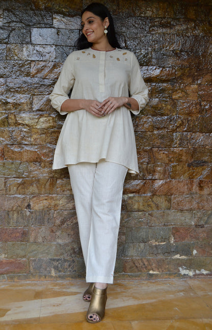 Tunic Flared With Front Placket