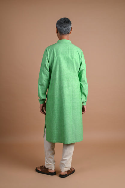 Ulhas Broken Pintuck Detail Men's Kurta