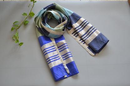 Dupatta Blue Stripe