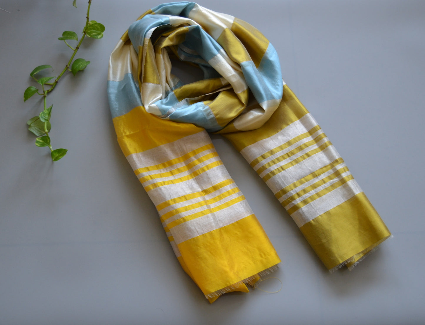 Dupatta Yellow Stripe