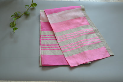 Dupatta Pink Stripe