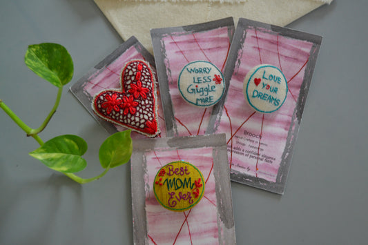 Cheer On Brooches - Set Of 4