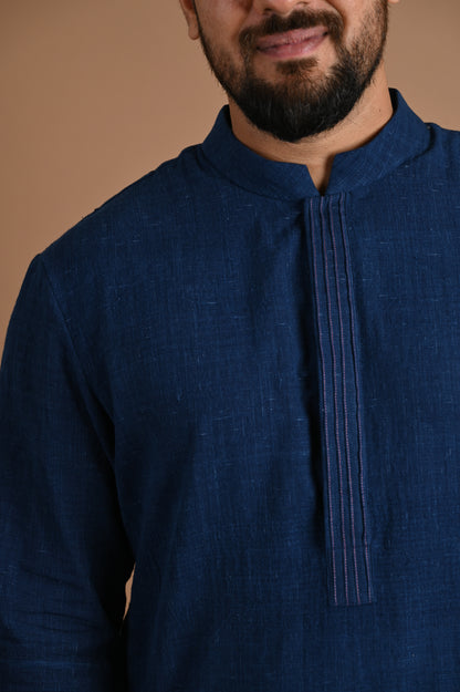 Hairat Men's Kurta Pintuck Detailng