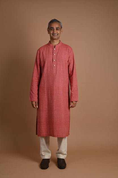 Pranya Changeable Button Men's Kurta