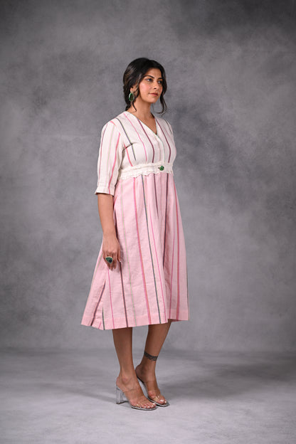 Reva, Dress With Folded Panel Detail