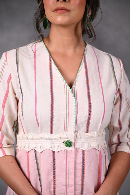 Reva, Dress With Folded Panel Detail