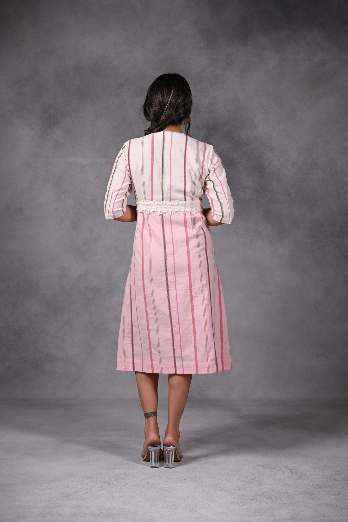 Reva, Dress With Folded Panel Detail