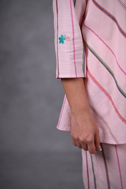 Jasmin, Shrug With Embroidery Accents
