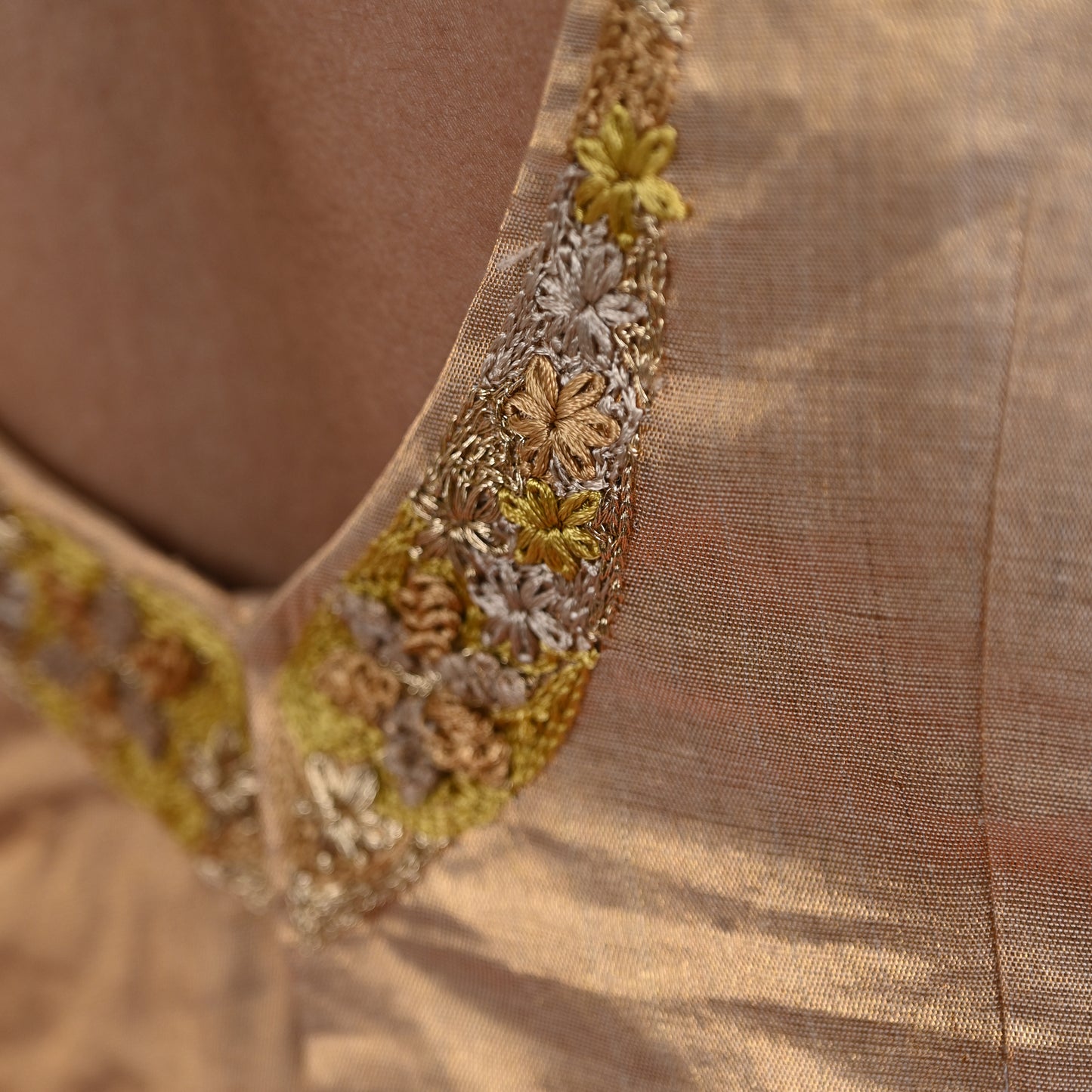 Umang Golden Tissue Blouse