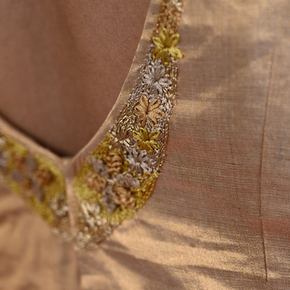 Umang Golden Tissue Blouse