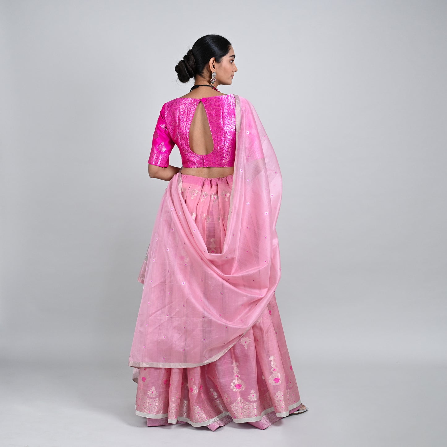 Utsav Pink Jaal Blouse