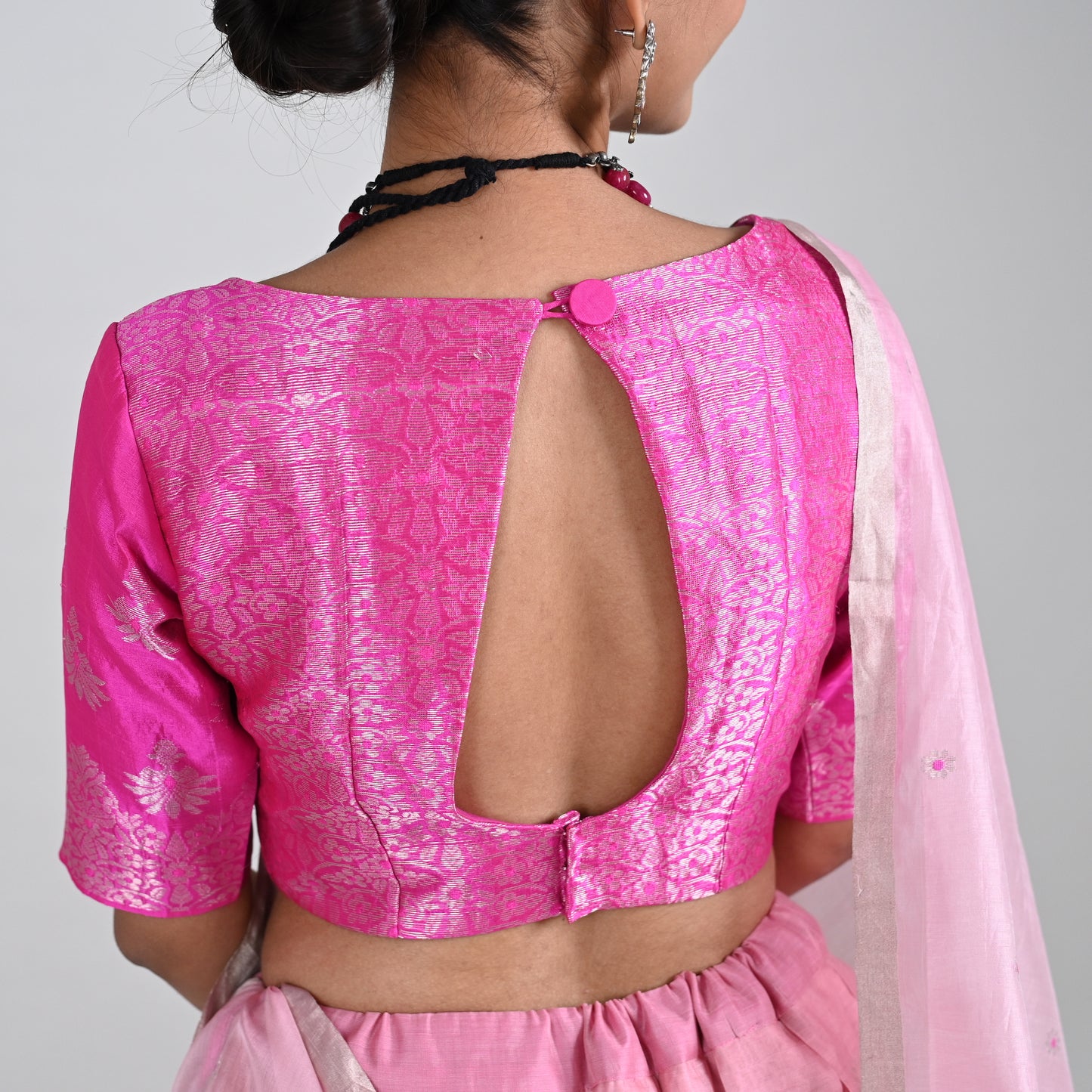 Utsav Pink Jaal Blouse