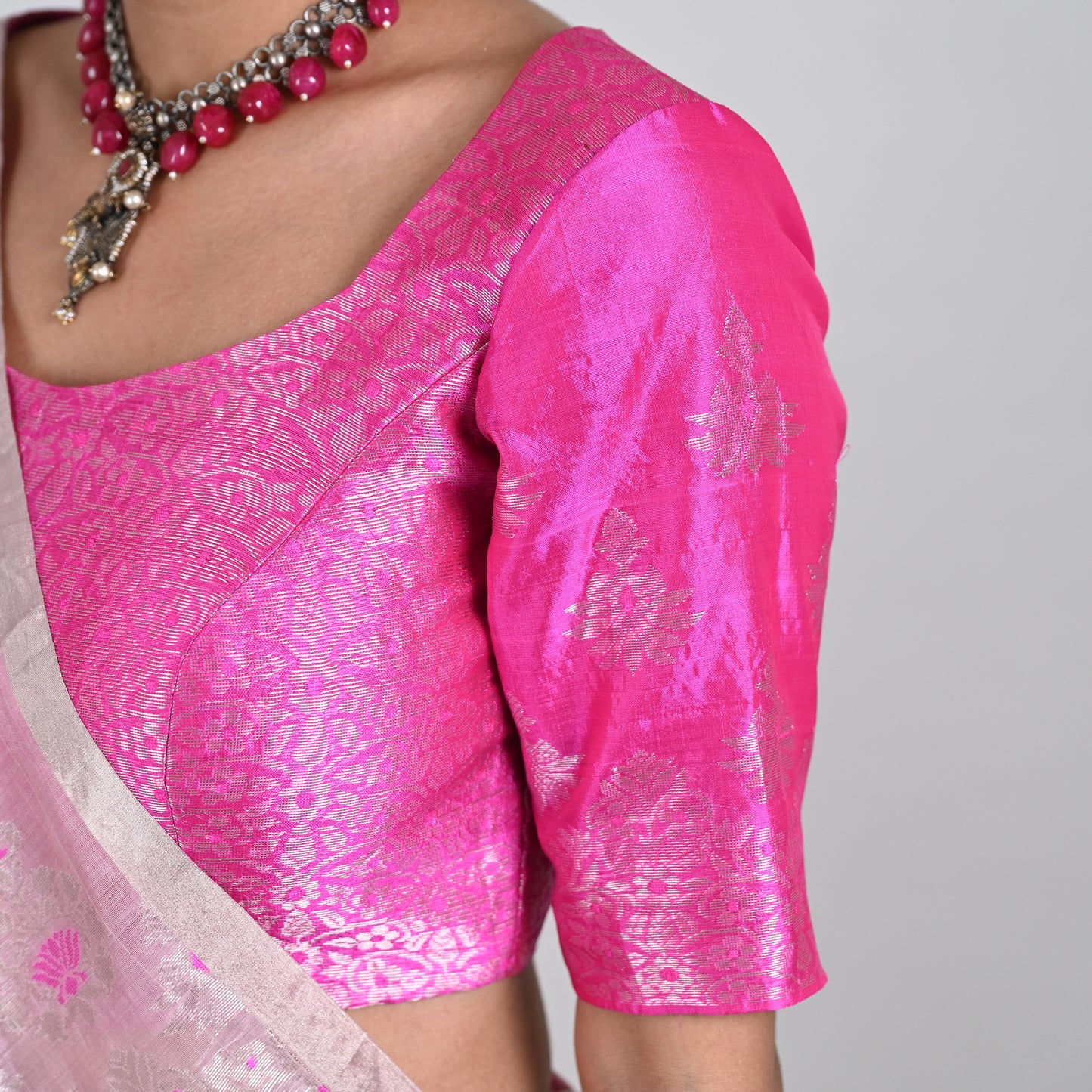 Utsav Pink Jaal Blouse