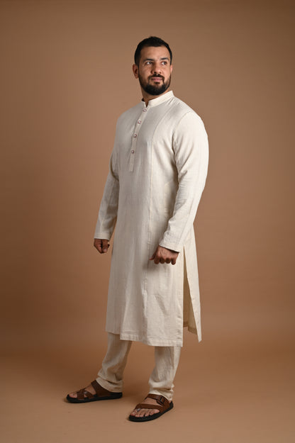 Pranya Changeable Button Men's Kurta