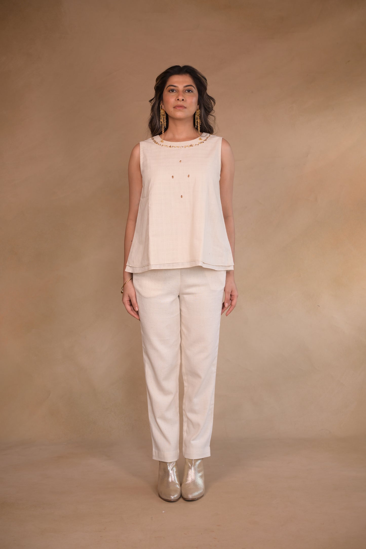 Tunic, with  hand embroidery