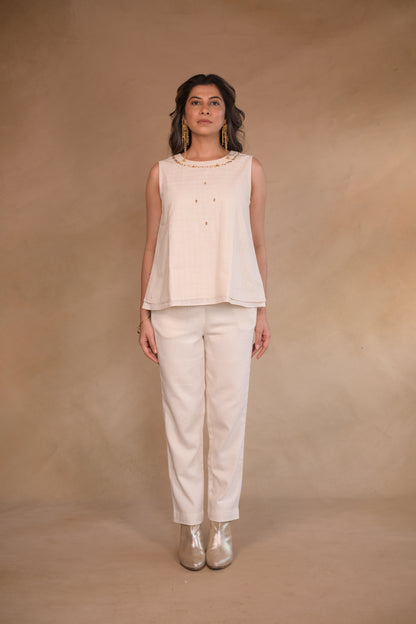 Tunic, with  hand embroidery