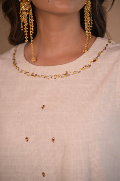 Tunic, with  hand embroidery