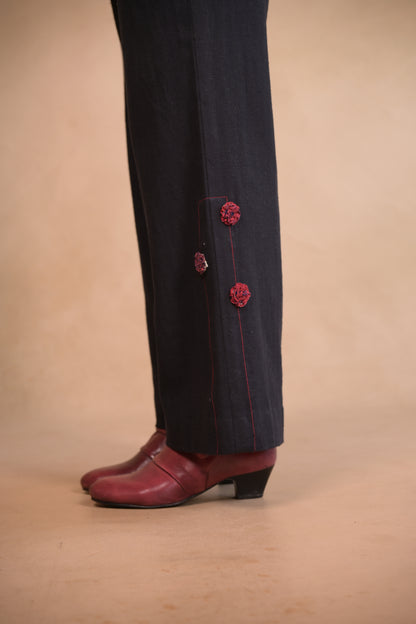 Jacket, Assymetric Shrot Belted In Herringbone