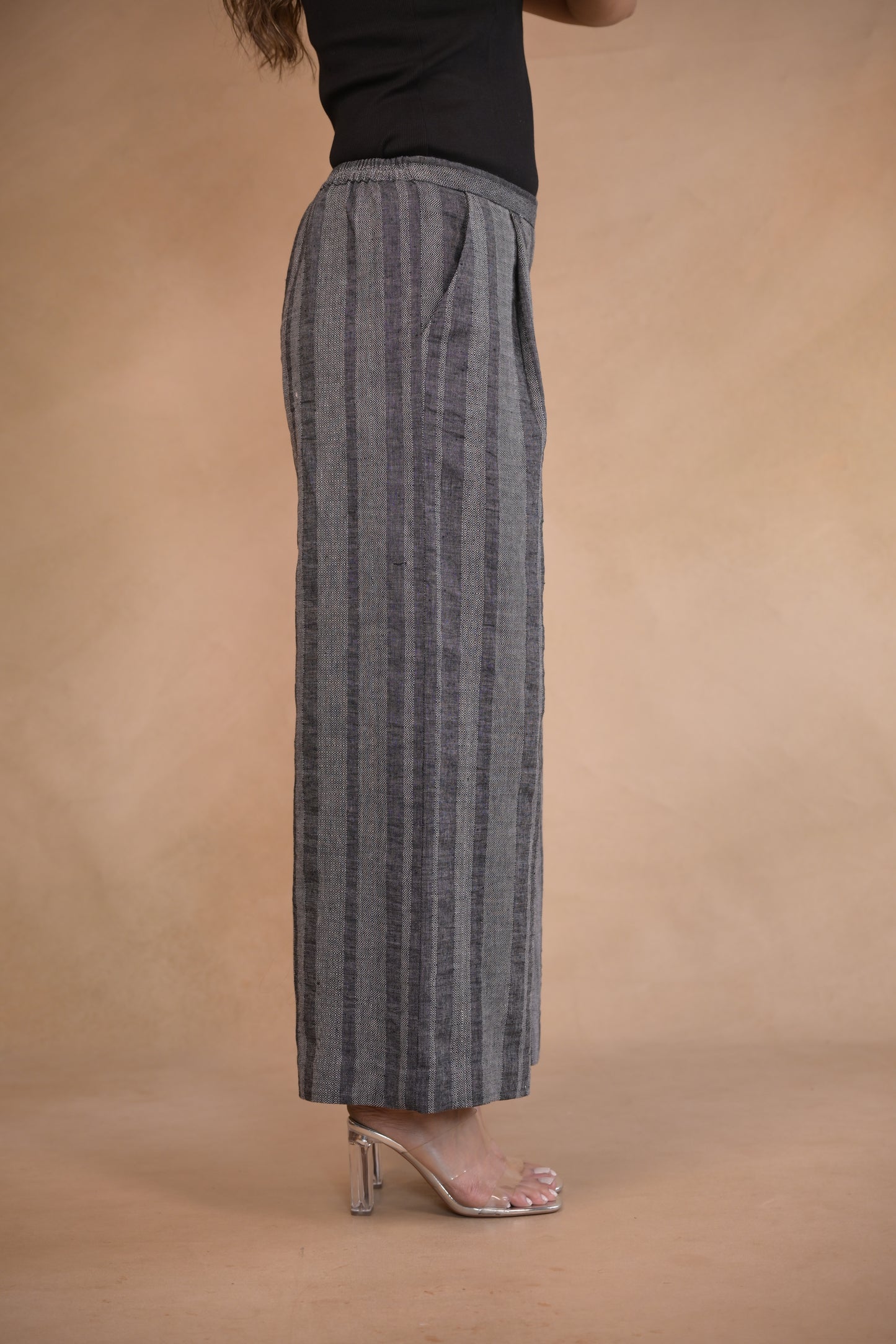 Pant, Pleated & Flared With Pocket