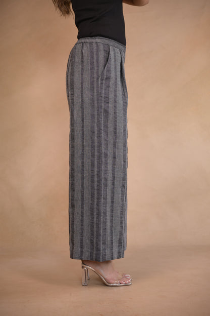 Pant, Pleated & Flared With Pocket