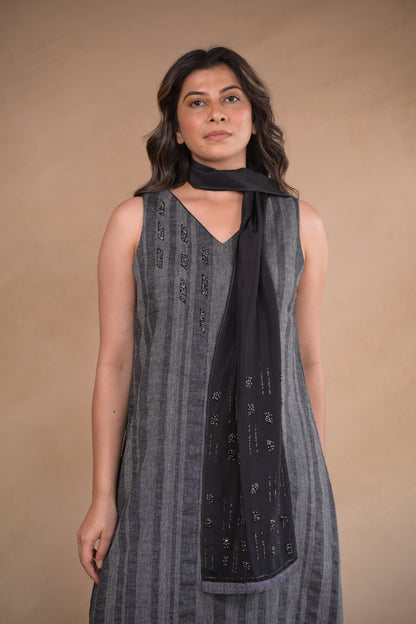 Dress, With Embroidery