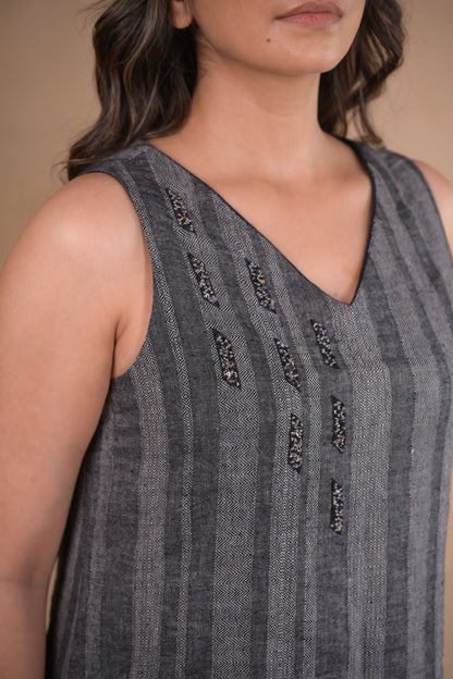 Dress, With Embroidery