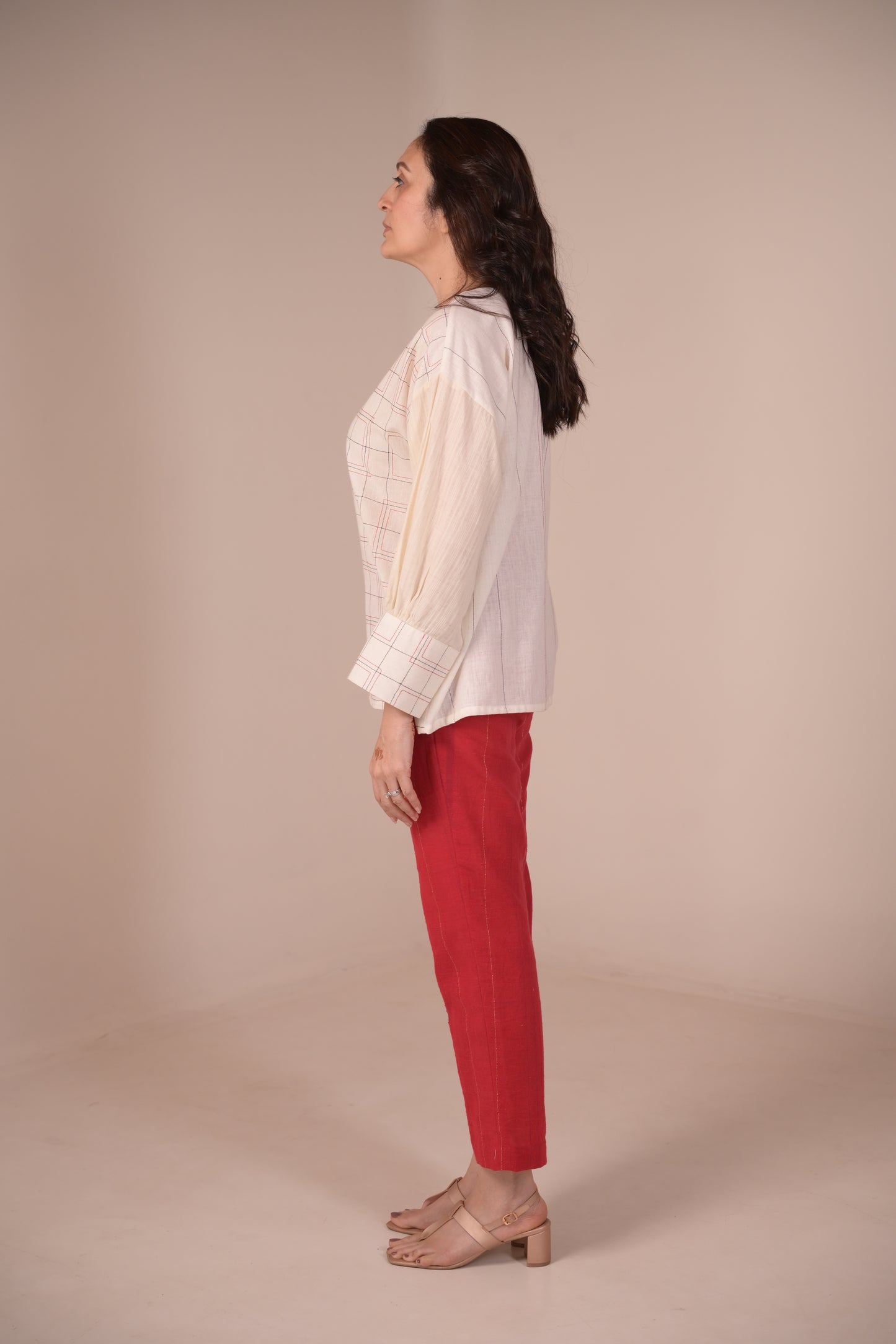 Tunic, With texture and hand embroidery accents