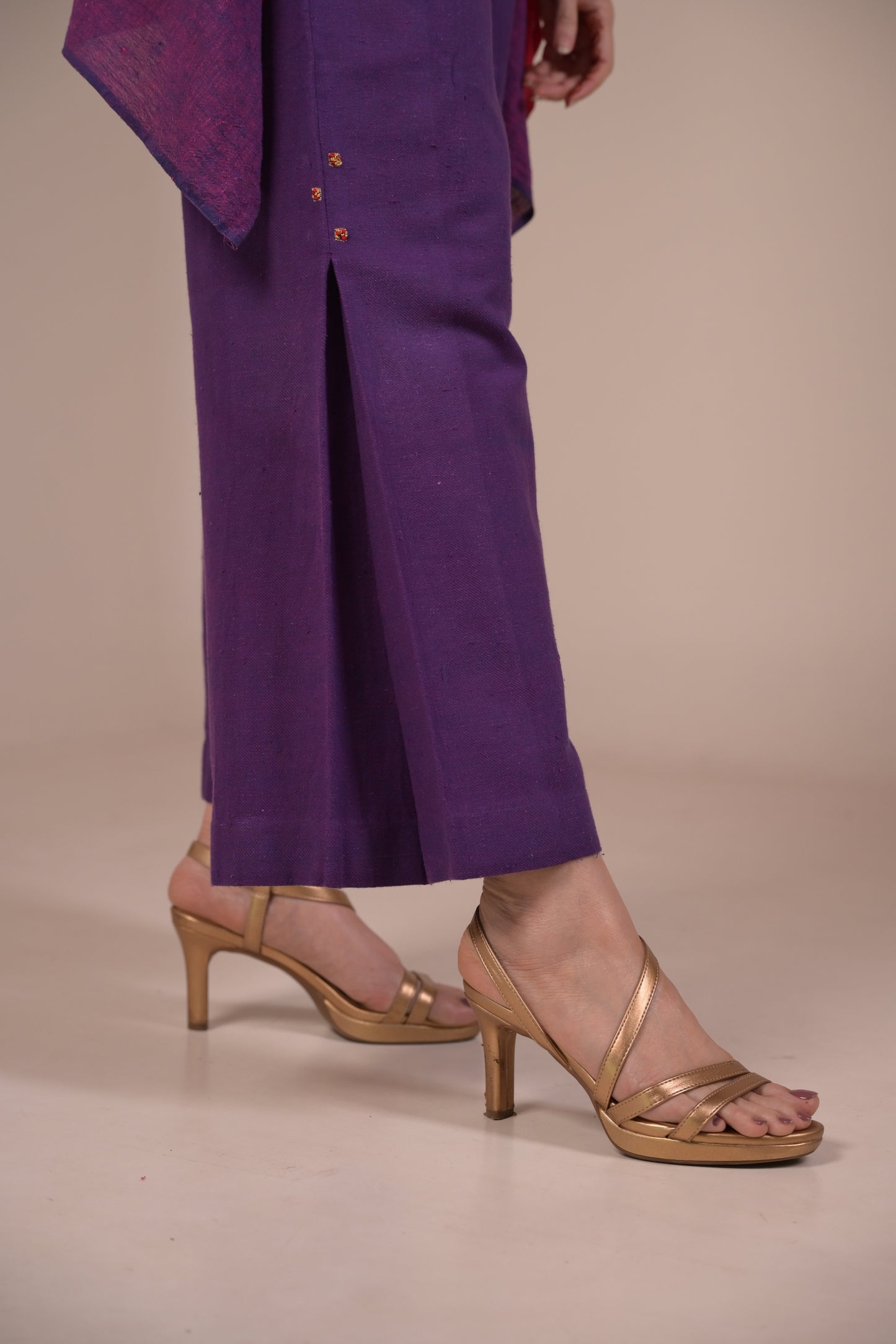 Pant, Side pleated & Wide