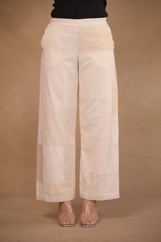 Pant, in Patched fabric