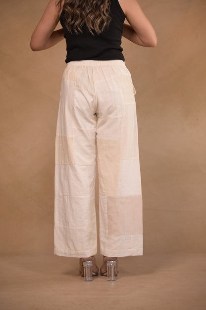 Pant, in Patched fabric