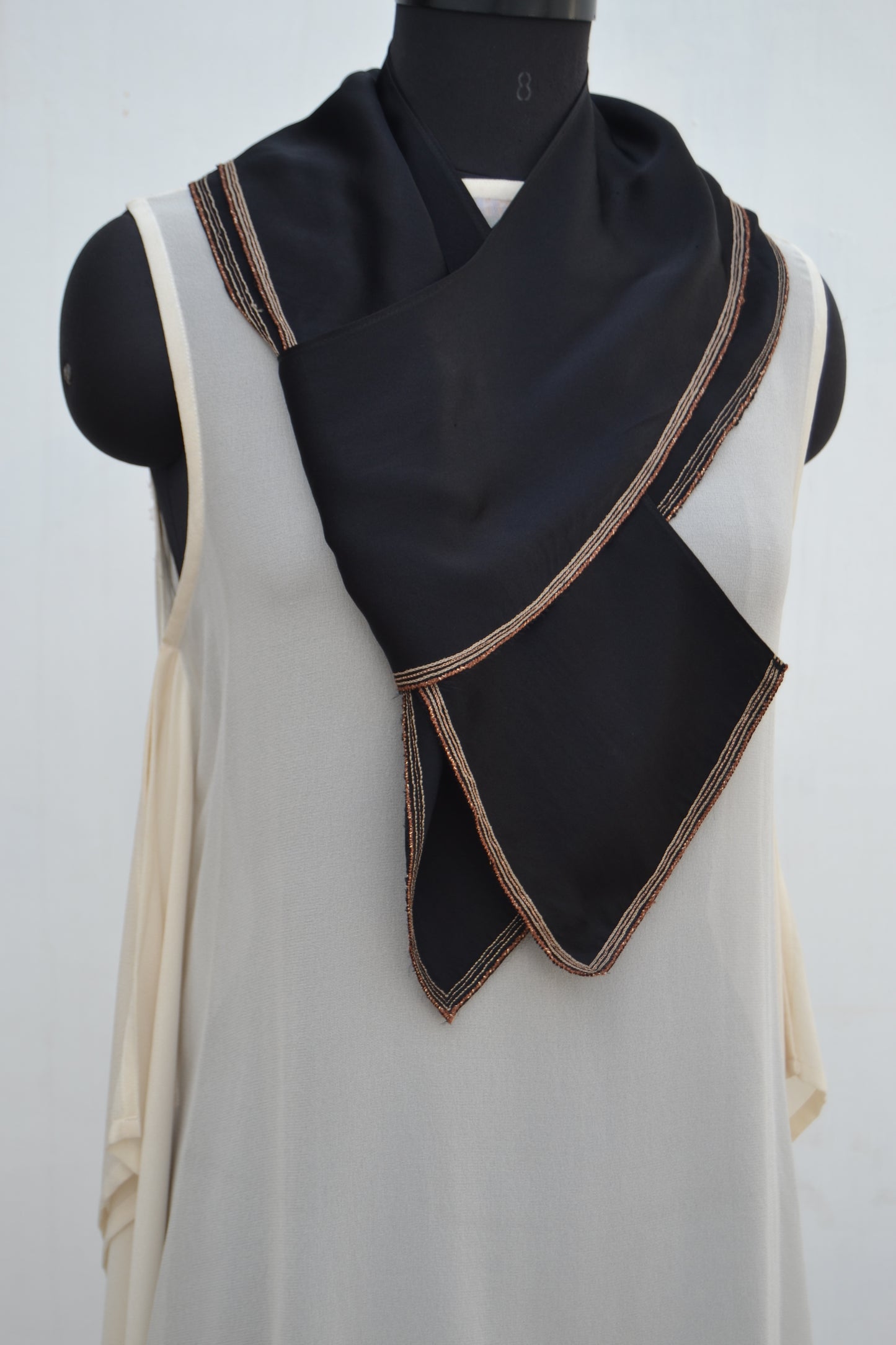 Circular Scarf in Silk Satin