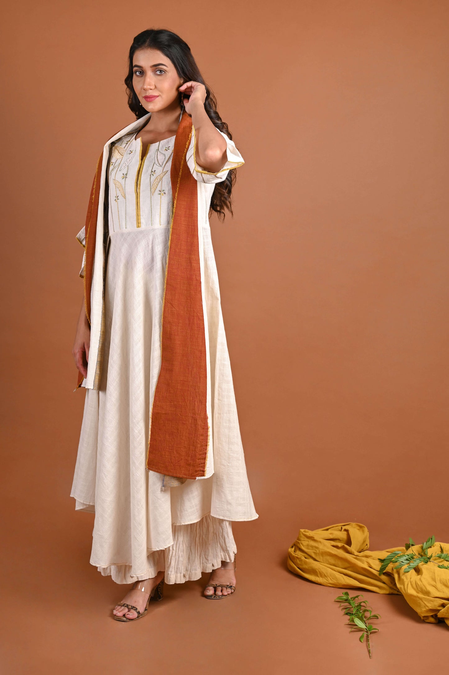 Uneven Panelled Dupatta