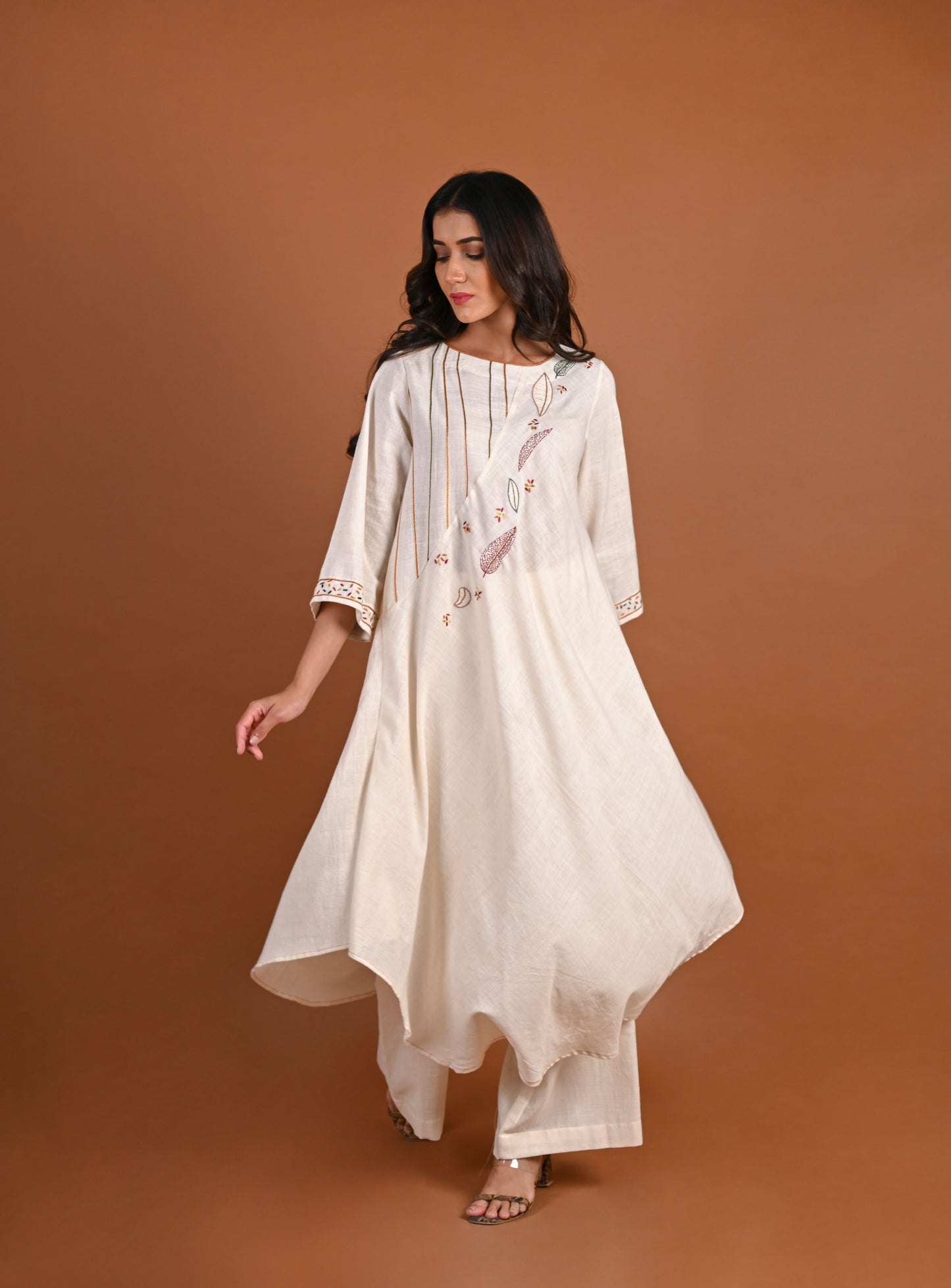 ZOYA Assymetric Bias Kurta